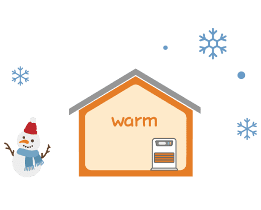 Stay warm even in the cold winter!