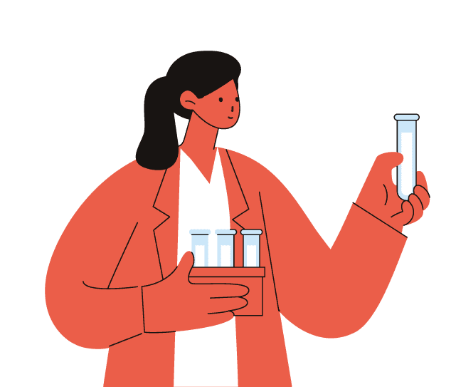 Female researcher