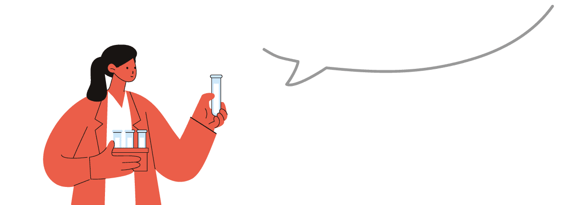 Female researcher